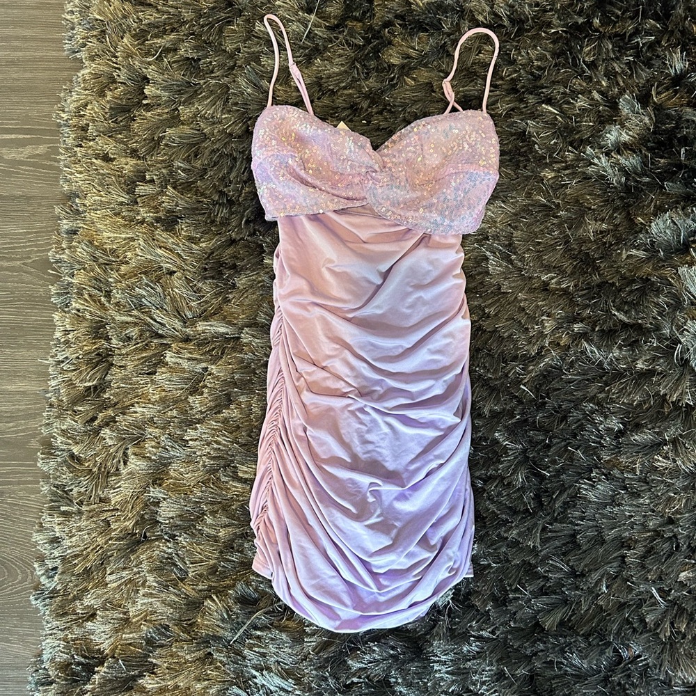 Lucy in the Sky Pink Ruched Chemise